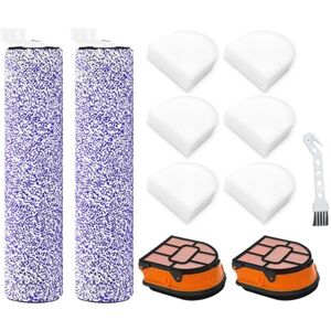 Tlily - Brush Roller and Filter Replacement for HydroVac AW201 WD201 WD100 WD101 WD200 Cordless Wet Dry Vacuum Cleaner