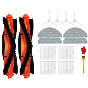 Tlily - Brushes for Robot Vacuum E10,E12 Accessories B112 Cleaner Filter Mop Cloth Main Side Brush Set
