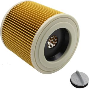 Memkey - Cartridge filter with steel holder, compatible with Karcher wd series WD2 WD3 WD3P A2004 MV2 MV3 64145520