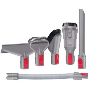 CCYKXA 6 PCS Accessory Kit Attachment Kit with Extension Hose for Dyson V7 V8 V10 V11 SV10 SV11 Cordless Vacuum Cleaner (6 in 1)