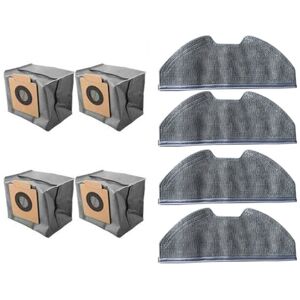 Tlily - Compatible for X8Pro Robot Vacuum Replacement Mop Pads Dust Bags