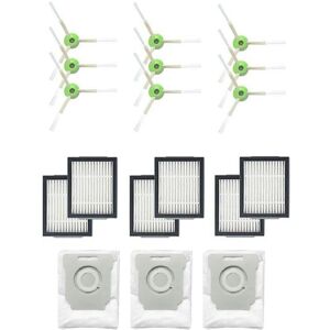 Tlily - Dust Bag Rolling Brush Hepa Filter Side Brush Suit for iRobot Roomba I7 E5 E6 i Series Robot Vacuum Cleaner Replacement