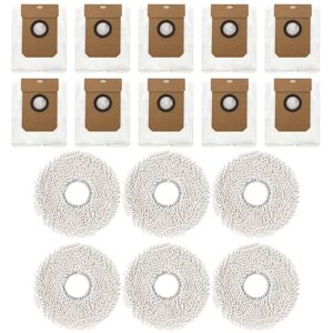Tlily - Dust Bags Mop Cloth Kit for Conga11090 Robot Vacuum Cleaner