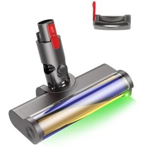 Tlily - Electric Floor Brush Head for V7 V8 V10 V11 V15 Vacuum Attachement Roller with Green led Light