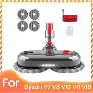 TLILY Electric Floor for V7 V8 V10 V11 V15 Vacuum Cleaner Attachment with 4 Mop Pads and Switch Lock