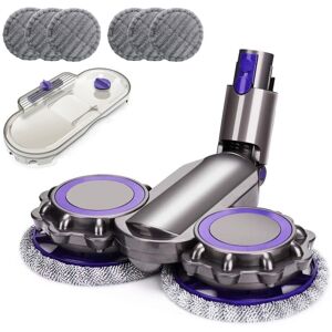 Tlily - Electric Floor Head for Dyson V7 V8 V10 V11 Vacuum Cleaner Parts Wet Dry Mopping Head with Water Tank Mop Head Mop Pads