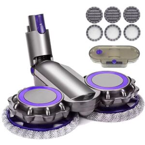 Tonchean - Electric Wet and Dry Mopping Mop Head Compatible with Dyson V6 V7 V8 V9 V10 V11 + Water Tank + 6 Mop Heads