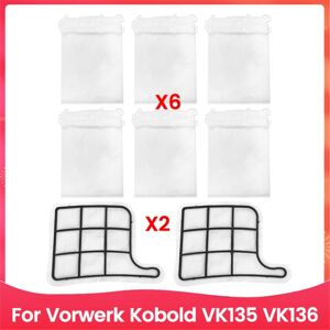 Tlily - Filter and Dust Bag Kit for Kobold VK135 VK136 Vacuum Cleaner