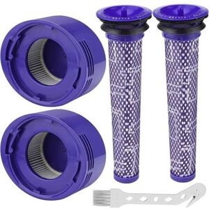 IKODM Filter for Dyson V8/V7, Washable Replacement Filters for Dyson and Animal Vacuum Cleaner, With 2 hepa Post-Filters, 2 Pre-Filters, 1 Cleaning Tool