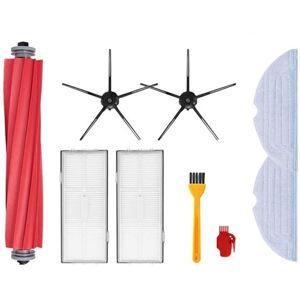 Tlily - Filter Mop Cloth for Xiaomi Roborock S7 Max S70 T7S Plus Robot Vacuum Cleaner Accessories Main Side Brush Spare Parts