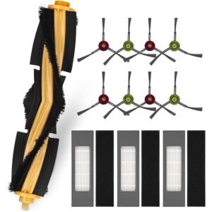 Memkey - Filter Replacement Brush Accessories for Ecovacs Deebot Ozmo T5 T8 Accessory Set 1 Main Brush, 3 Hepa Filters, 8 Side Brushes
