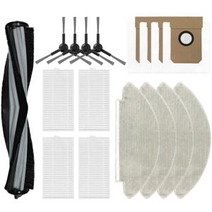 Tlily - for Alpha 2 Pro/V5 Pro Robot Vacuum Cleaner, Roller, Side Brush, hepa Filter, Mop, Dust Bag, Accessory - 17 Pieces