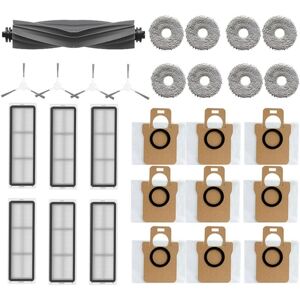 Tlily - For Dreame Bot L10S Pro L10S Ultra Robot Vacuum Cleaner Spare Parts, Rubber / Side Brush, Filter, Mop Rag, Dust Bags