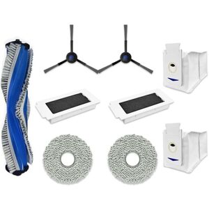 Tlily - For Ecovacs Debot T30 Pro Omni / T30 Pro Vacuum Accessories Main Side Brush Hepa Filter Mop Cloth Dust Bag
