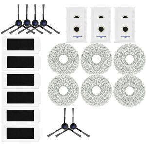 Tlily - For Ecovacs Debot T30 Pro / T30 Pro Omni / T30 Max / Yeedi M12 Pro+ Side Brush Heap Filter Mop Cloth Dust Bag Parts
