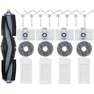 Tlily - For Ecovacs Debot X1 omni, T10 omni, X1 turbo, T10 turbo, DBX53 Replacement Parts Dust Bag Filter Main Side Brush Mop
