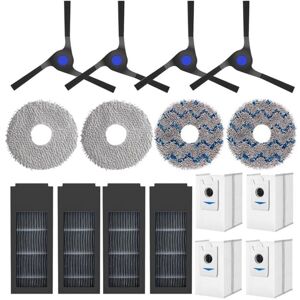 Tlily - For ecovacs deebot X2 X2 Pro X2 Omni Vacuum Cleaner Main Side Brush Hepa Filters Mop Pads Dust Bags Spare Parts