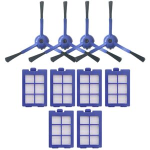 TLILY For EUFY X8 Sweeper Vacuum Cleaner Parts Accessories 4 Side Brushes + 6 Filters