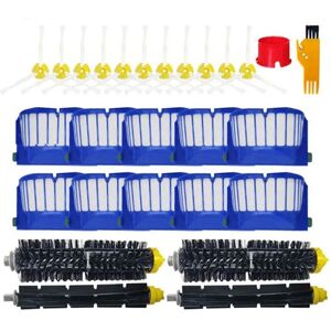 Tlily - For iRobot Roomba 600 605 606 610 614 616 620 660 630 651 650 670 690 Brush Hepa Filter Vacuum Cleaner Replacement
