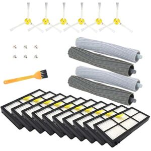 Tlily - For iRobot Roomba Accessories 860 865 866 870 871 980 960 966 981 Vacuum Cleaner Brush Cyclone Hepa Filter