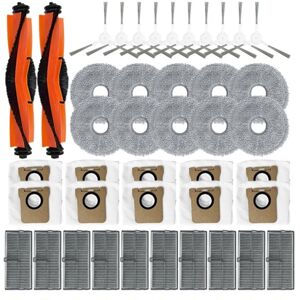 Tlily - For M30S D103CN Robot Vacuum Cleaner Spare Parts Main Side Brush Hepa Filter Mop Cloth Dust Bag Accessories
