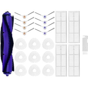 Tlily - For Narwal Freo Robot J3 Roller V-Shaped Side Brushes Mop Cloths Rag Hepa Filter Spare Part Accessory