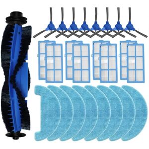 Tlily - For Polaris pvcr 3200 iq Home Aqua Roller Brush Hepa Filter Mop Cloths Rag Robot Vacuum Cleaner Accessory Part,25PCS