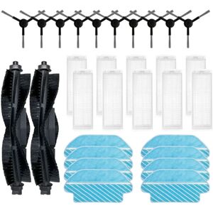 Tlily - For Proscenic M6 Pro Robot Vacuum Cleaner Replacement Parts Accessories Main Side Brush Hepa Filter Mop Cloth,A