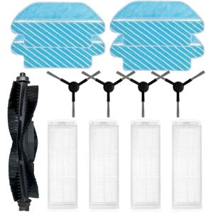 Tlily - For Proscenic M6 Pro Robot Vacuum Cleaner Replacement Parts Accessories Main Side Brush Hepa Filter Mop Cloth,C