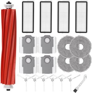 Tlily - For q Robtic Vacuum Cleaner Main Roller Side Brush Hepa Filter Mop Pads Dust Bags Spare Parts