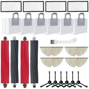 Tlily - For Roborock Q8 Max+ Q5 Pro Q8 Max Q5 Pro+ Robot Vacuum Cleaner Main Side Brush Hepa Filter Mop Cloth Accessories Kit