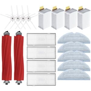 TLILY For Roborock S7 T7S HEPA Filter Main Brush/Cover Mop Cloth Side Brush Vacuum Cleaner Part