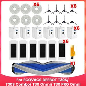 TLILY For Robot Vacuum Accessories Main Side Brush Mop Filter Dust Bags
