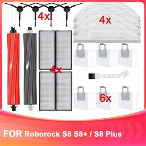 Tlily - For S8 S8+ / Plus Robot Vacuum Parts Accessories Main Side Brush Hepa Filter Mop Cloth Dust Bag Replacement