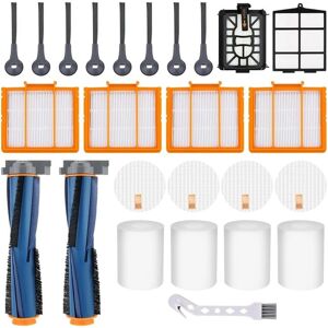 Tlily - For Shark AV2501S AV2501AE RV2502AE RV2520AOUS AV2510AOUS Main Roller Brush Filters Foam & Primary Filters Side Brushes