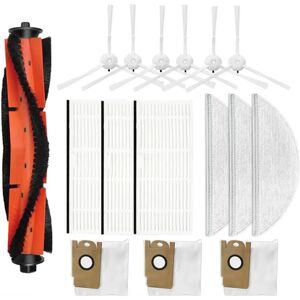 Tlily - For Xiaomi Lydsto S1 Robot Vacuum Replacement Parts Accessories Main Brush Side Brush Hepa Filter Mop Rag Dust Bags
