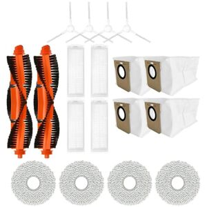 Tlily - For Xiaomi M30 Pro/C107 Robot Vacuum Main Side Brush hepa Filter Mop Pad Dust Bag Replacement Spare Parts
