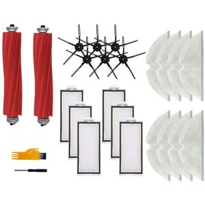 Tlily - For Xiaomi Roborock Q7 Max,Q7 Max+,Q7 Plus,T8 Hepa Filter Robot Vacuum Cleaner Spare Parts Main Side Brushes Mop Cloth
