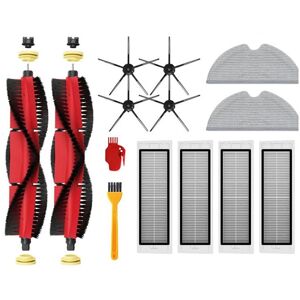 Tlily - For Xiaomi Roborock S5 S6 Max Pure E4 E5 T6 T4 Vacuum Cleaner Accessories Main Side Brush Mop Cloth Spare Parts