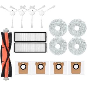 Tlily - For Xiaomi Robot Vacuum X10+ X10 Plus B101GL Spare Parts Accessories Main Side Brush Hepa Filter Dust Bag Mop Cloth
