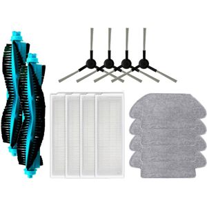 Tlily - For Xiaomi Viomi X2 VXVC07-JG Robot Vacuum Cleaner Spare Part Main Side Brush Filter Mop Cloth Rag Replacement Accessory