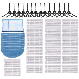 Tlily - heap Filter Mop Cloth side Brush for chuwi ilife v5s life v5 pro x5 V3L V5 V3S V3S pro V50 Robotic Vacuum Cleaner Parts