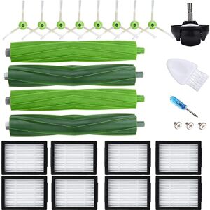 Tonchean - Main Brush, Hepa Filter, Side Brush, Dust Bag Compatible with IRobot Roomba I7 I7+ I8 E5 E6 i Series Robot Vacuum Cleaner Parts