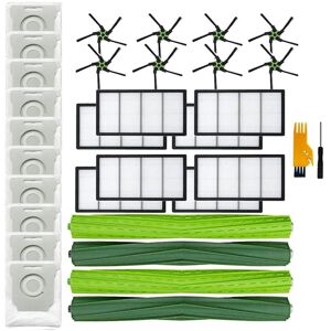 Tlily - Main Brush Side Brush Filter Vacuum Cleaner Accessory for iRobot Roomba S9(9150),S9+(9550) Replacement Parts Kit