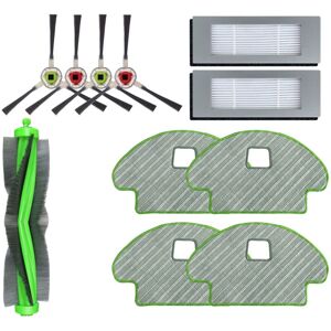 Tlily - Main Brush Side Brush Hepa Filter Mop Cloths Rag Replacement For iRobot Roomba Combo R113840 Vacuum Cleaner Spare Parts