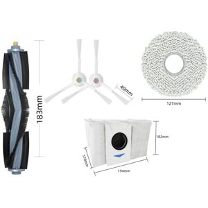 Tlily - Main Side Brush Dust Bag Mop Cloth Filter for Ecovacs Deebot T20/T20MAX/T20PRO/X1 OMNI/T10 Omni/Turbo Vacuum Cleaner