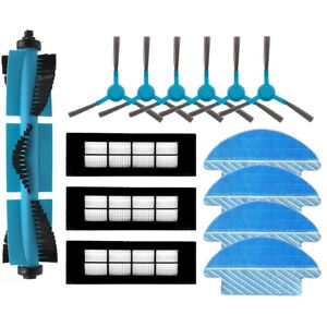 Tlily - Main Side Brush Filter and Mop Cloth Replacement Accessories for 3090 Vacuum Cleaner