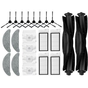 Tlily - Main Side Brush Filter Mop Cloth and Dust Bag Replacement Accessories for Eve Plus SDJ01RM Vacuum Cleaner