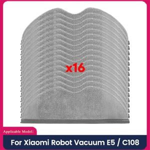 Tlily - Mop Pads for Robot Vacuum E5 / C108 Cleaner Accessories Washable Microfibers Cloth 16PCS