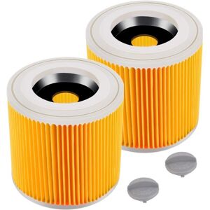 ZVD Pack of 2 cartridge filters for Kärcher WD3 Premium, WD2, WD3, WD3P, MV2, MV3 - WD3 filter - replacement filter for Kärcher vacuum cleaner